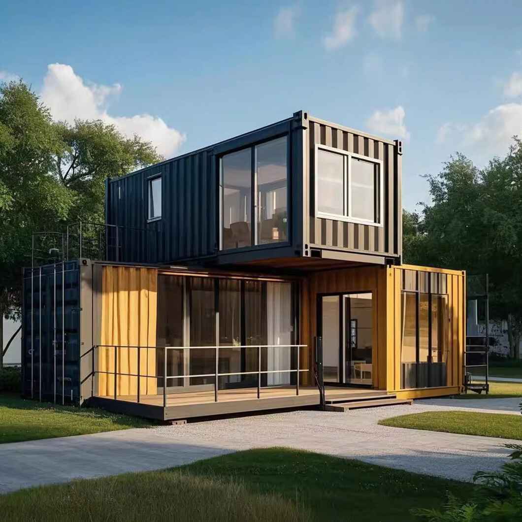 Light Steel Villa Prefabricated House with Solar Panels