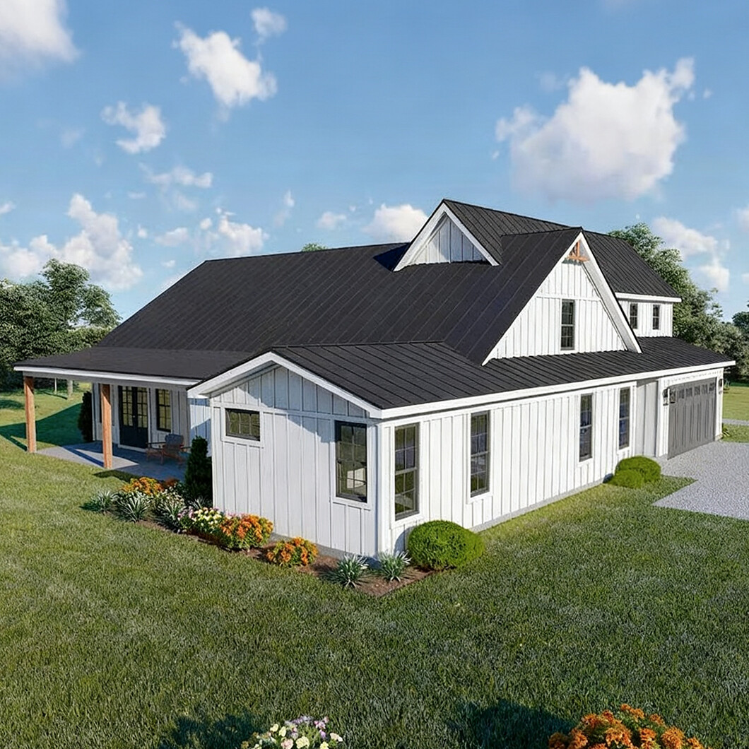 Prefab Light Steel Villa Eco Friendly Building Materials