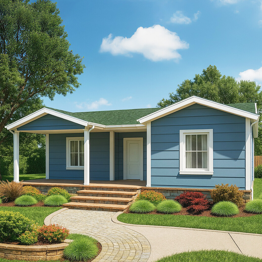 Modern Prefab Light Steel Villa with Glass Walls