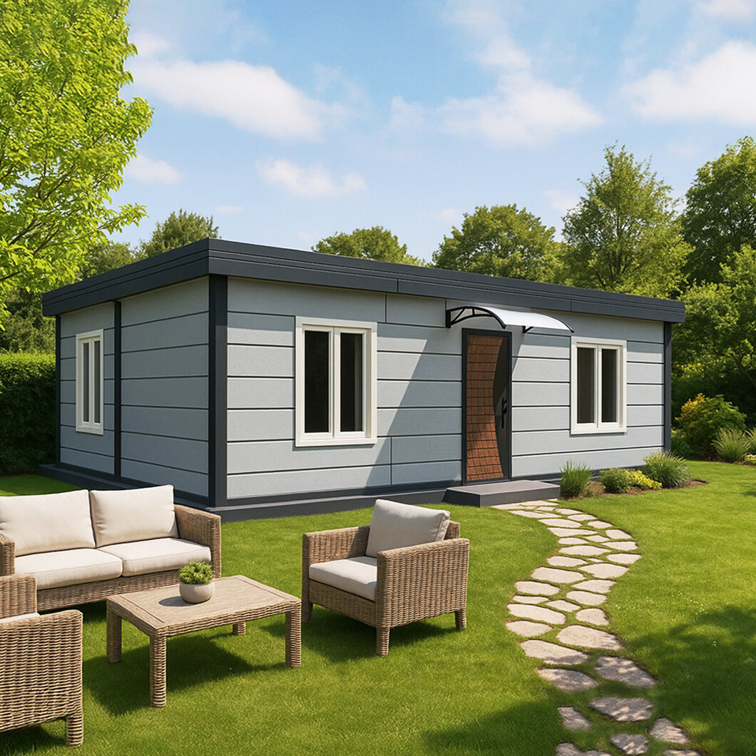 Modern Prefab Light Steel Villa with Glass Walls