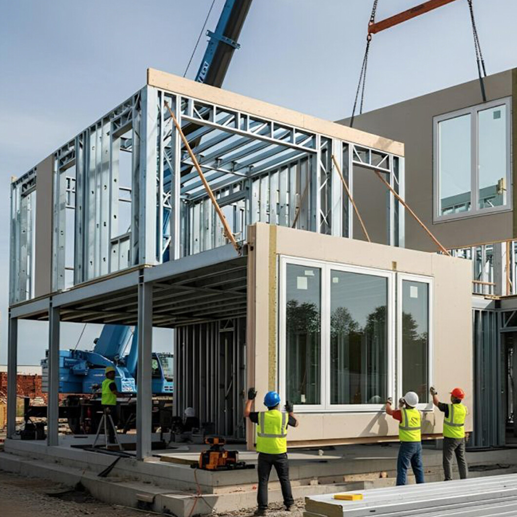 Light Steel Villa Portable Tiny Home with Kitchen