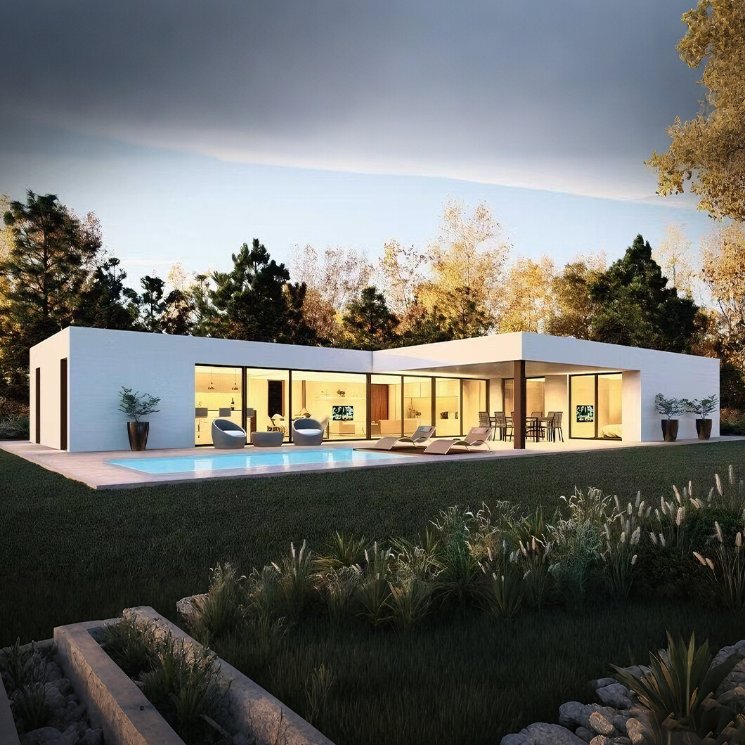 Modern Luxury Prefabricated Light Steel Villa House