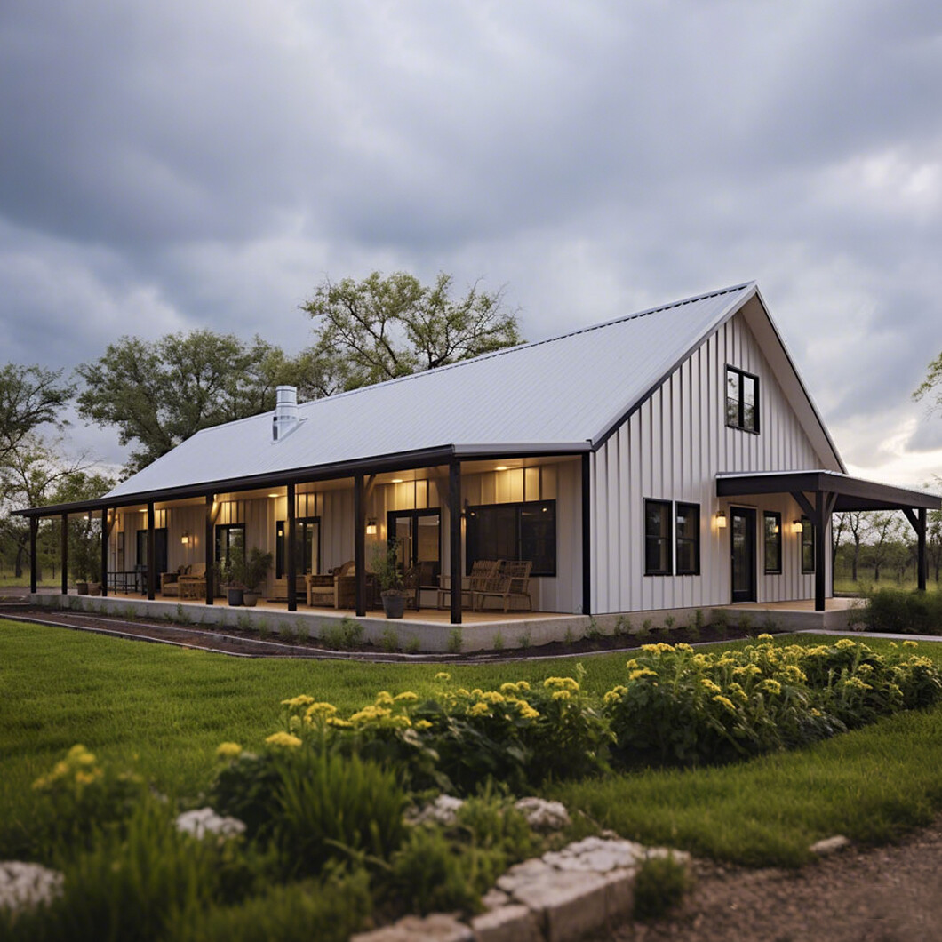 Light Steel Villa with Garage and Carport System