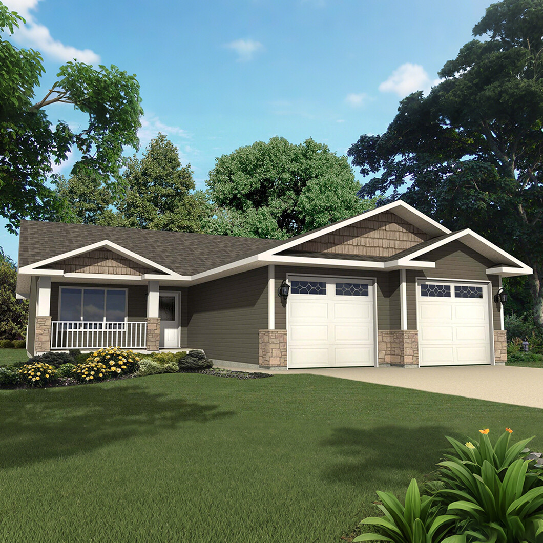 Light Steel Villa with Garage and Carport System