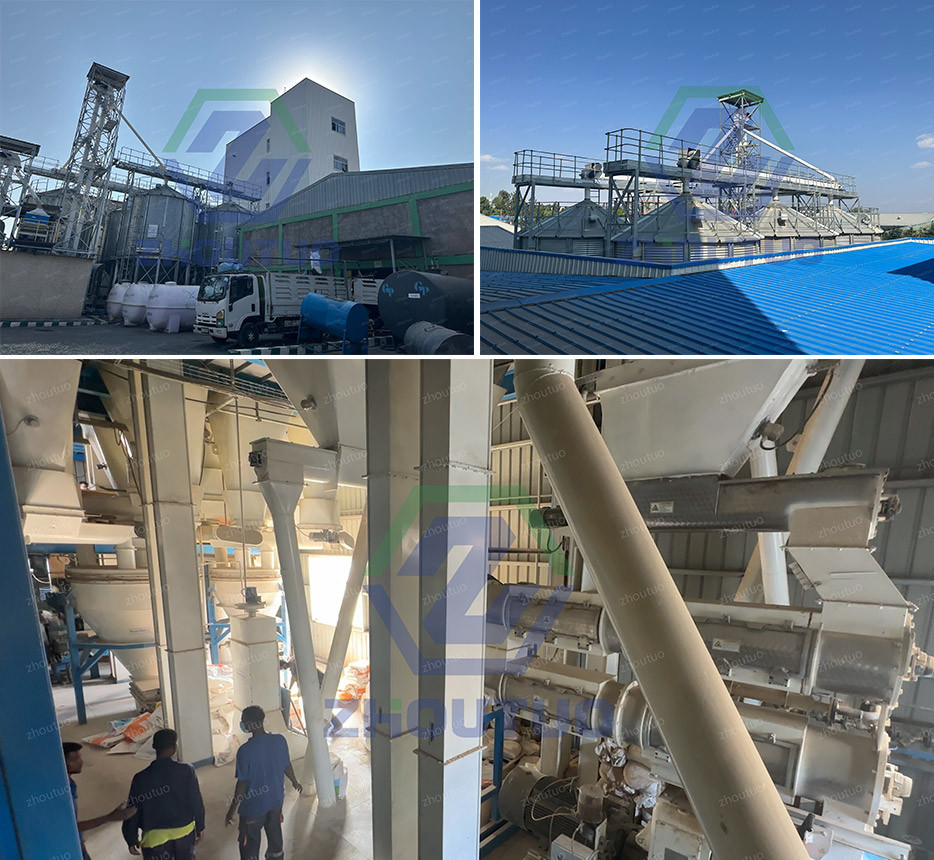 case1-1 10TPH Poultry/cattle feed production line-Ethiopia