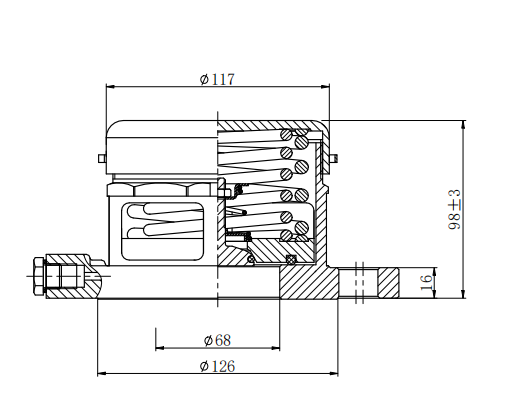 DN65 2.5” Flanged Relief Valve（Super Maxi）