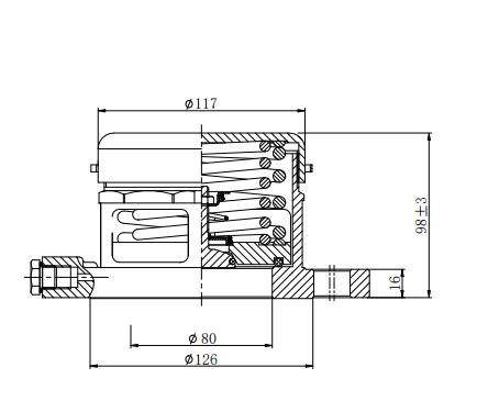 DN80  3” Flanged  Relief  Valve