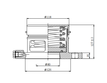 DN80  3” Flanged  Relief  Valve (High Pressure)