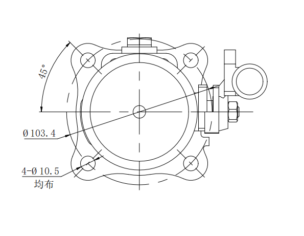 DN40 1.5” BSP Airline Ball Valve(Locking with Bottom valve)