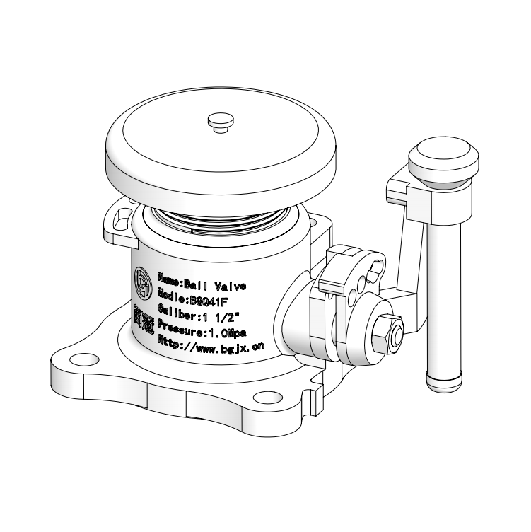 DN40 1.5” BSP Airline Ball Valve(Locking with Bottom valve)