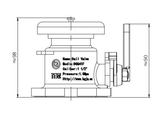 DN40 1.5” BSP Airline Ball Valve(Synchronous action with Bottom valve)