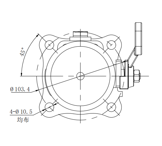 DN40 1.5” BSP Airline Ball Valve(Synchronous action with Bottom valve)