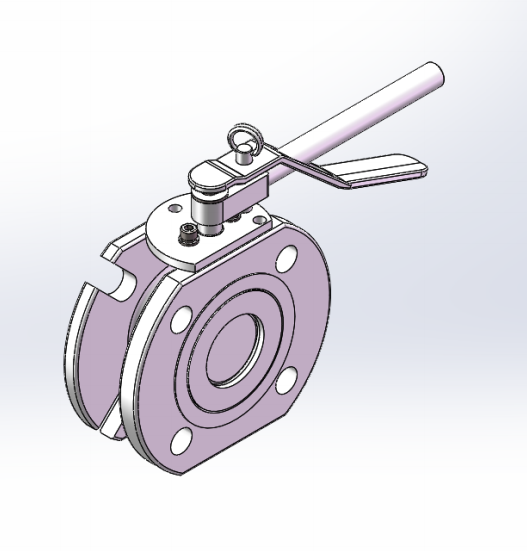 DN50     2” Flanged Airline Butterfly Valve