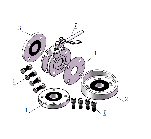 DN50     2” Flanged Airline Butterfly Valve