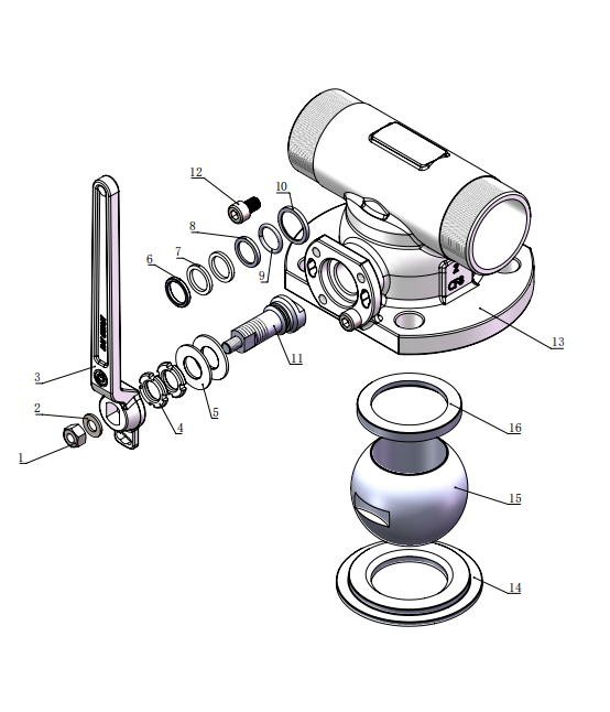 DN50     2＂BSP Double Connection Airline Ball Valve