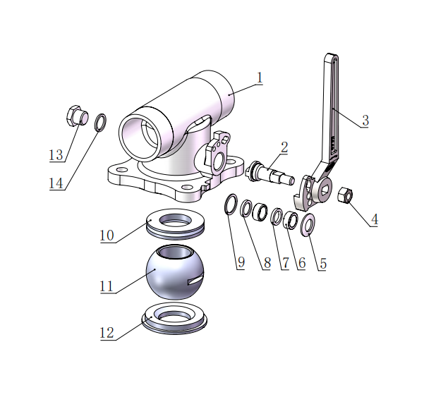 DN50  1.5＂BSP Double Connection Airline Ball Valve