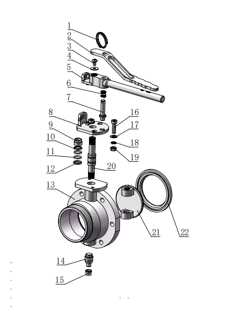 DN80    3＂BSP Butterfly Valve