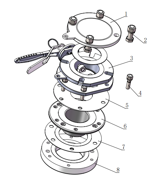 DN80  3” Flanged Butterfly Valve