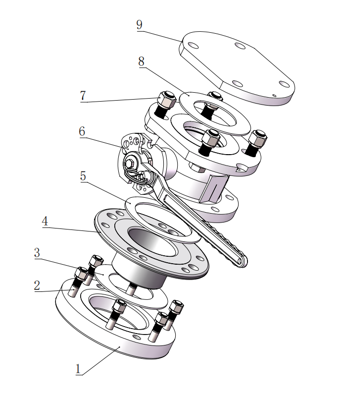 DN80     3＂Flanged Ball Valve
