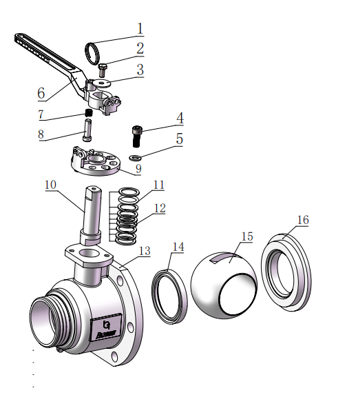 DN80  3＂BSP Discharge Ball Valve