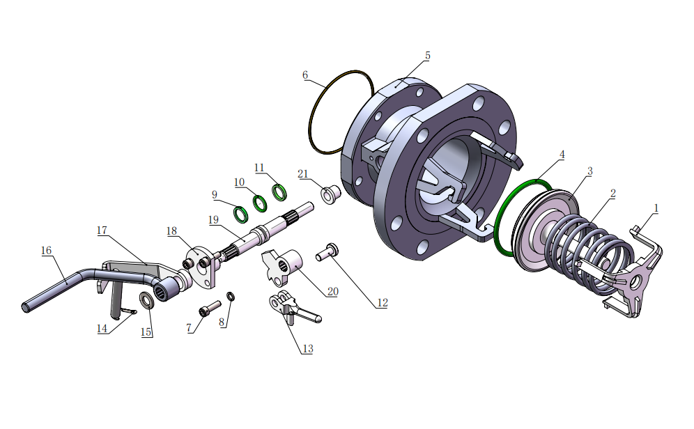 DN80  3＂180° Highlift Foot Valve