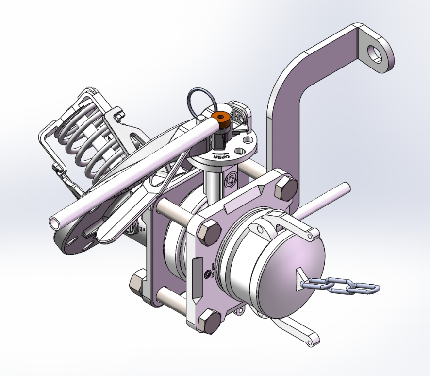 DN80  3＂Bottom Discharge Valve（With locking device）