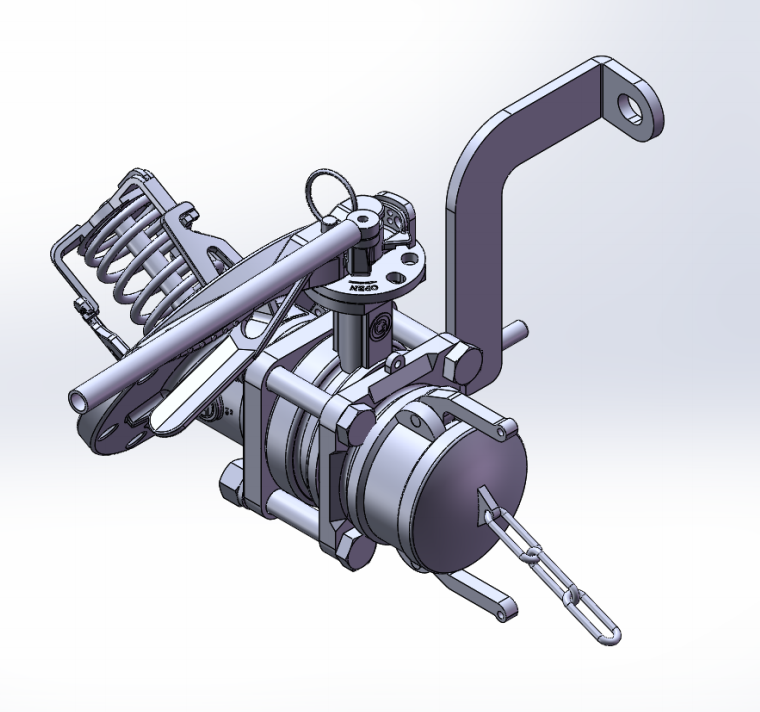 DN80  3＂Bottom Discharge Valve（With locking device）