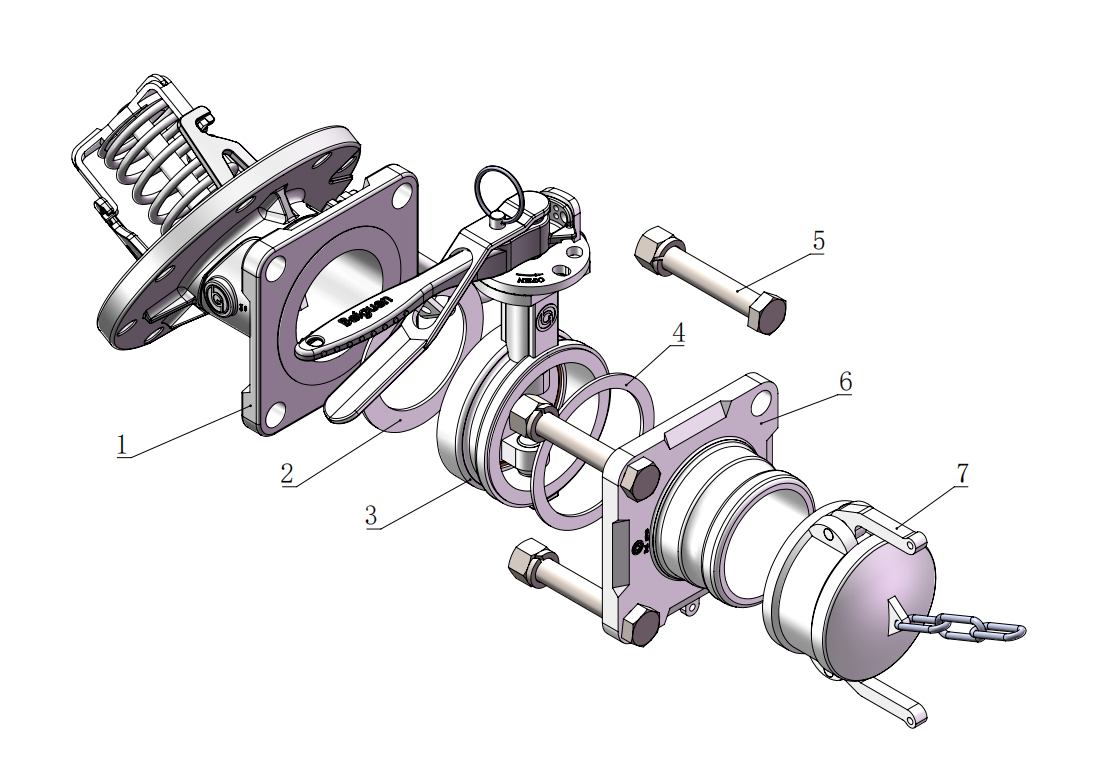 DN80  3＂30°Bottom Discharge Valve