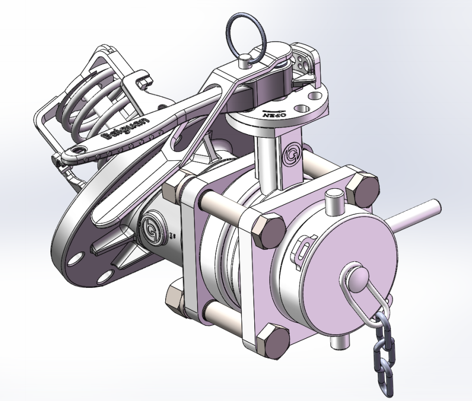 DN80  3＂30°Bottom Discharge Valve