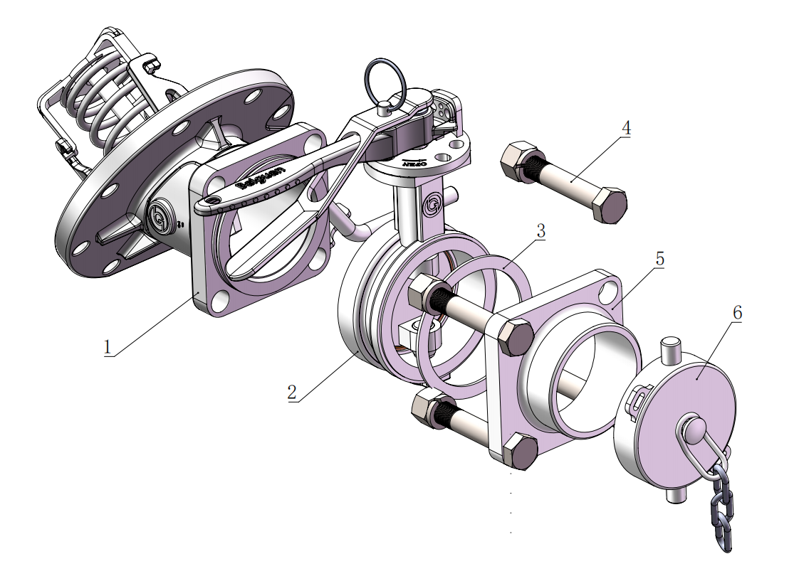 DN80  3＂30°Bottom Discharge Valve