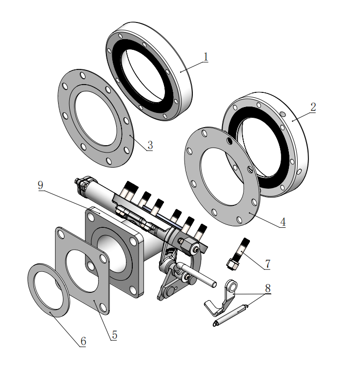 DN80  3＂45° Cleanflow Foot Valve