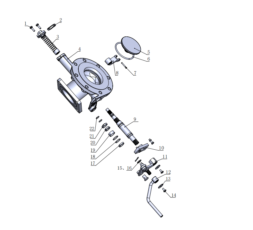 DN80  3＂45° Cleanflow Foot Valve