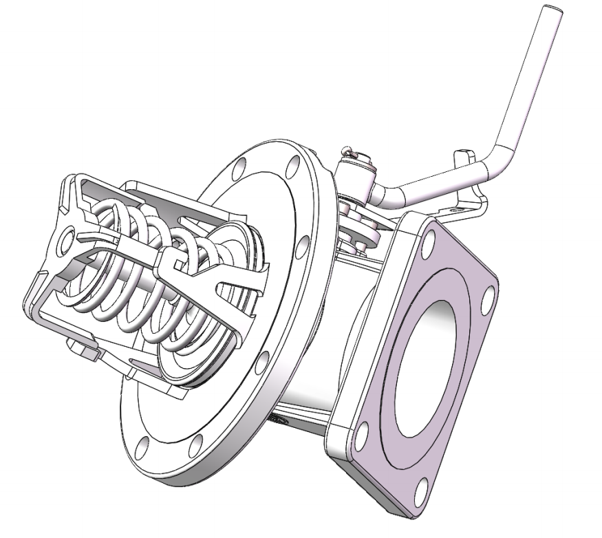 DN80  3＂45° Highlift Foot Valve