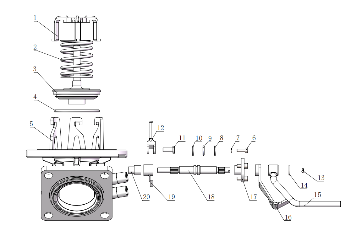 DN80  3＂45° Highlift Foot Valve（With heating）