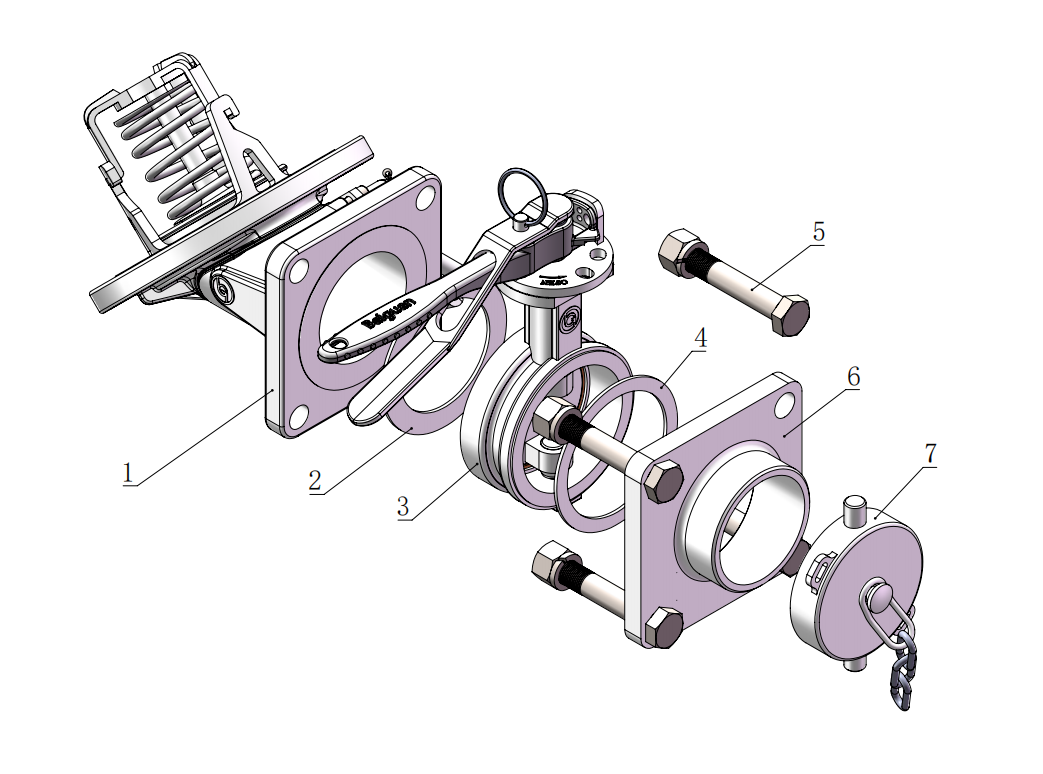 DN80  3＂45°Bottom Discharge Valve