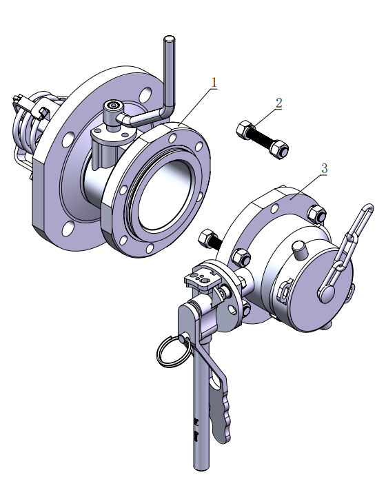 DN80  3＂180°Bottom Discharge Valve
