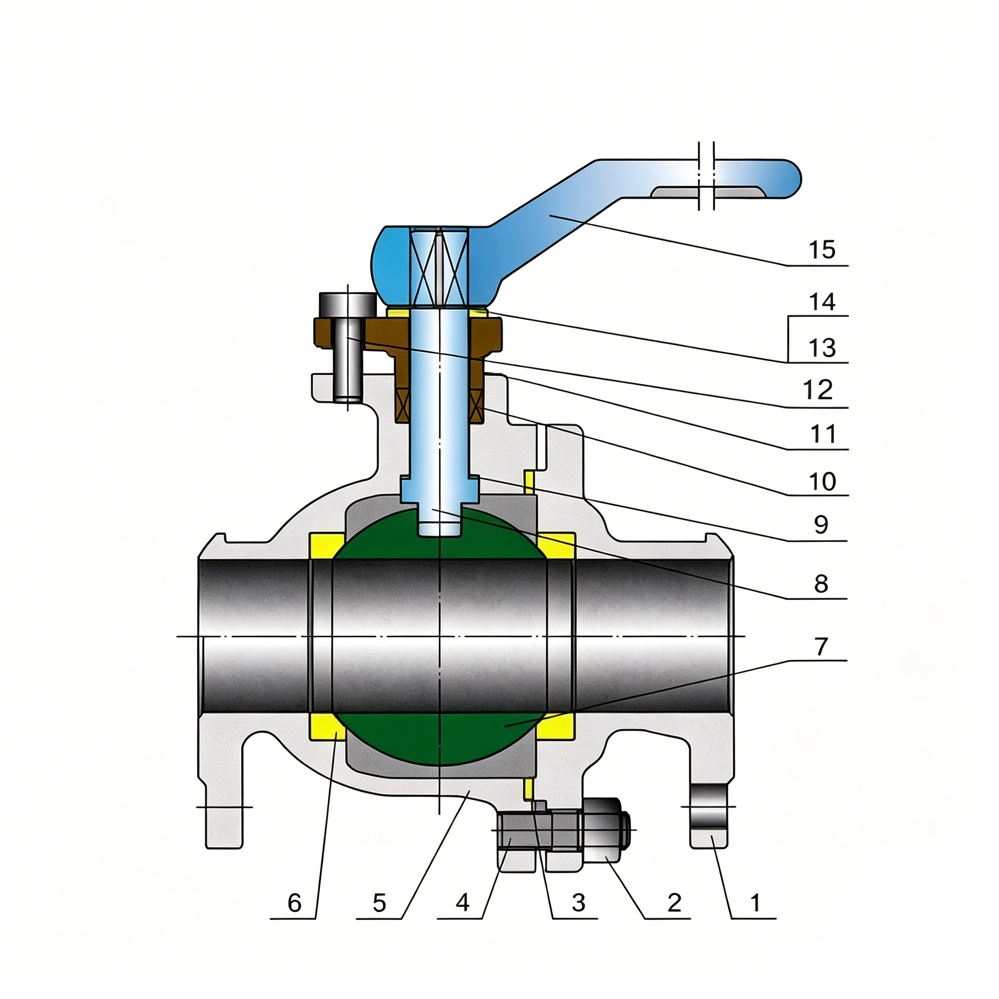 Cast Steel Floating Ball Valve