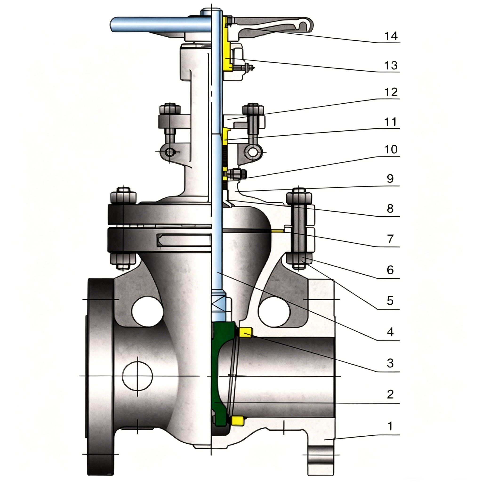 GB Cast Steel Gate Valve