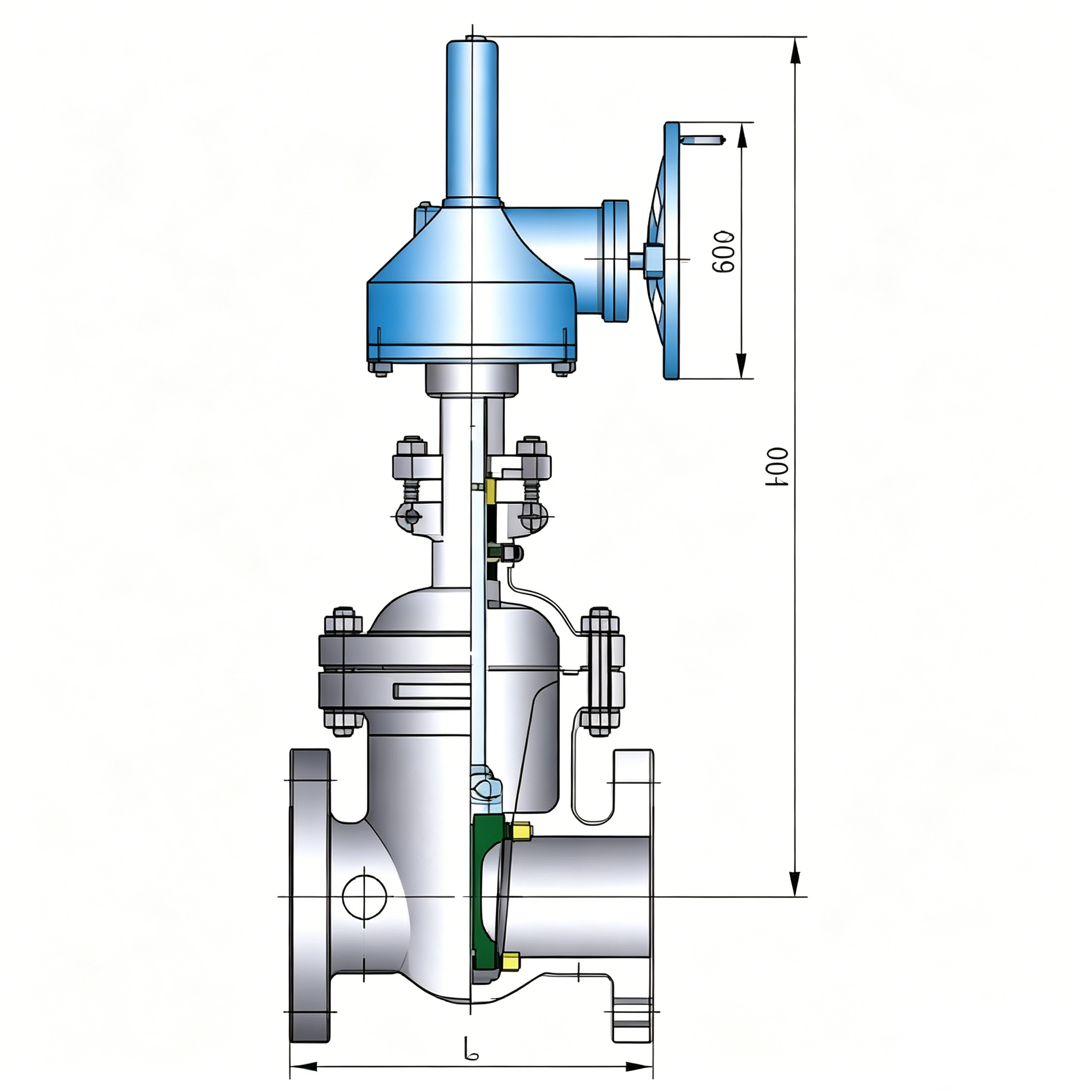 Bolted Bonnet Cast Steel Gate Valve