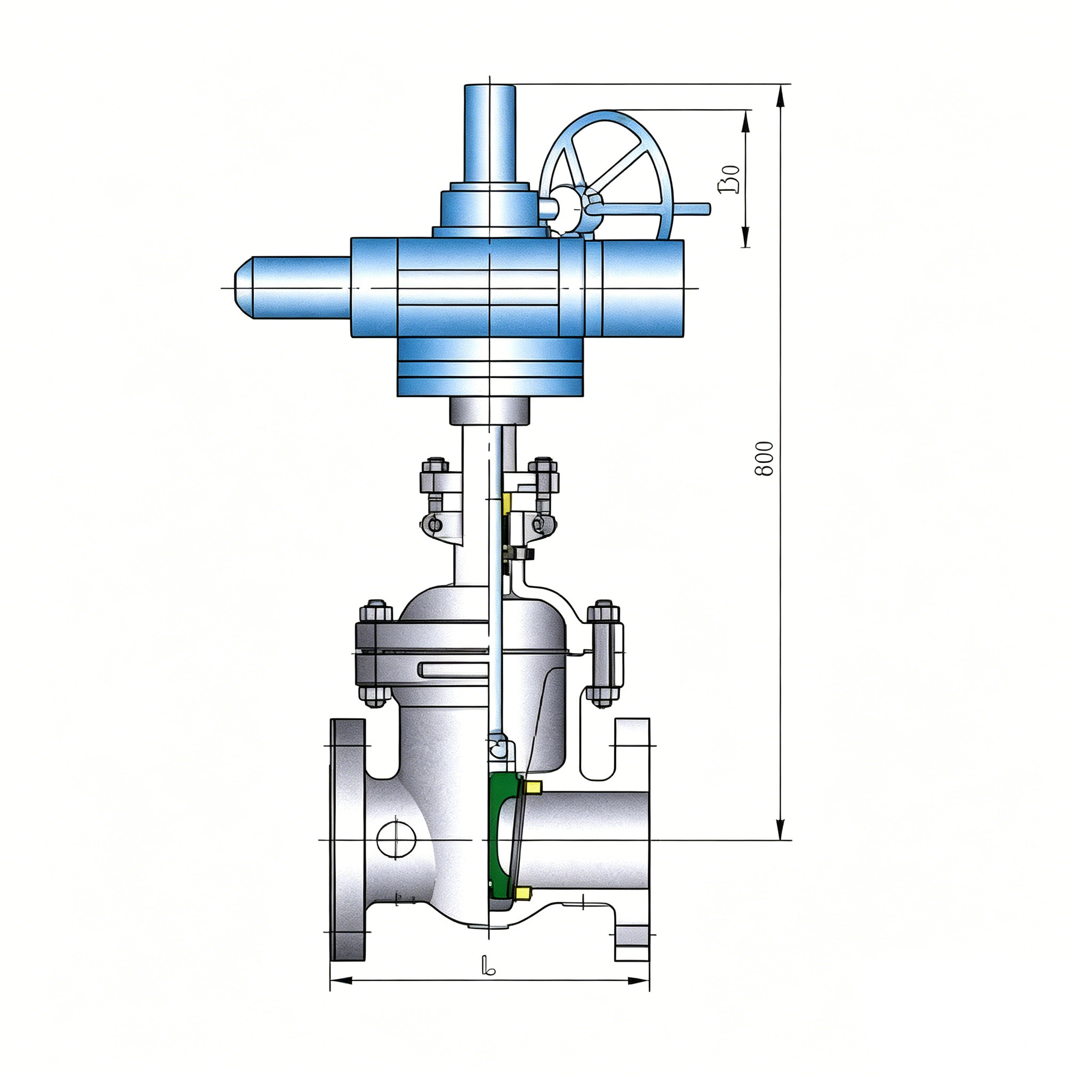 Bolted Bonnet Cast Steel Gate Valve