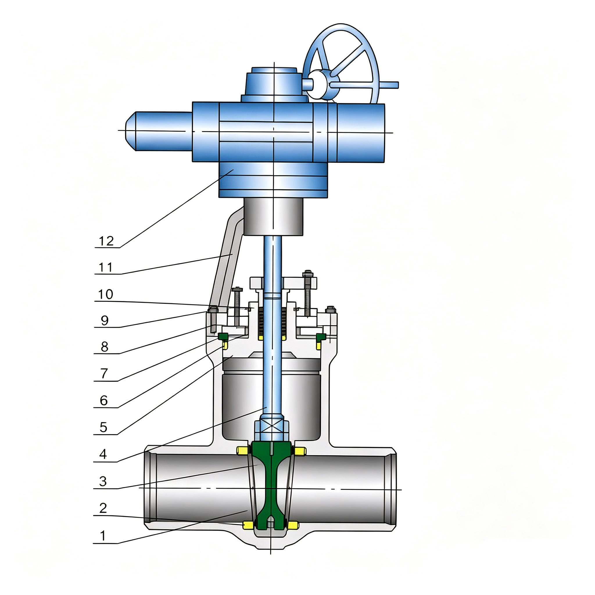 API Pressure Sealing(Ps) Cast Steel Gate Valve