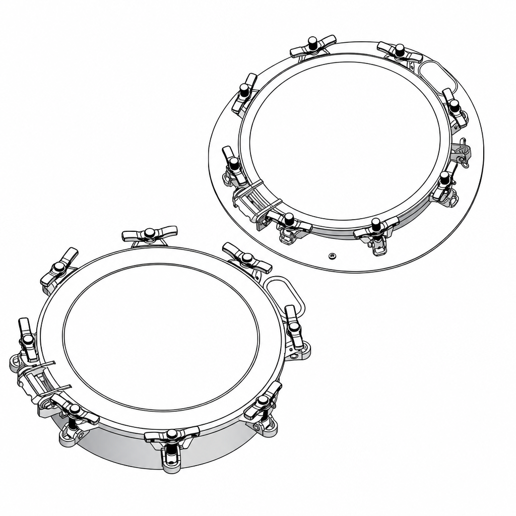 DN500 Manlid ASSY with Thermal Insulation