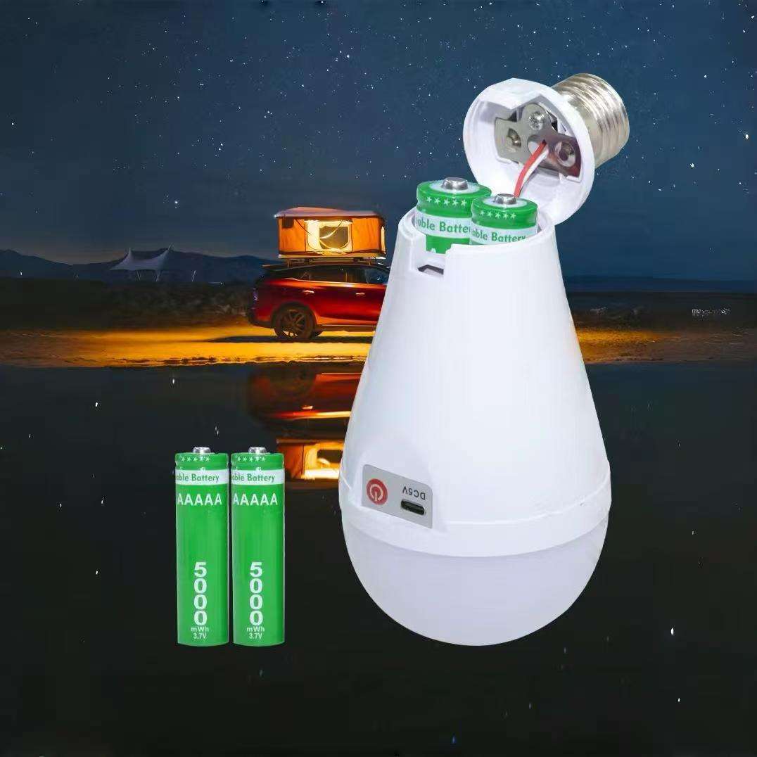  E27 Charging Emerg Bulb Portable Led Lamp 20w Rechargeable Light Bulb With Removable Battery Li-Ion