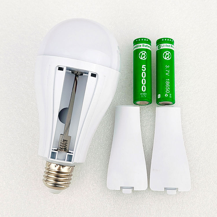  E27 Charging Emerg Bulb Portable Led Lamp 20w Rechargeable Light Bulb With Removable Battery Li-Ion