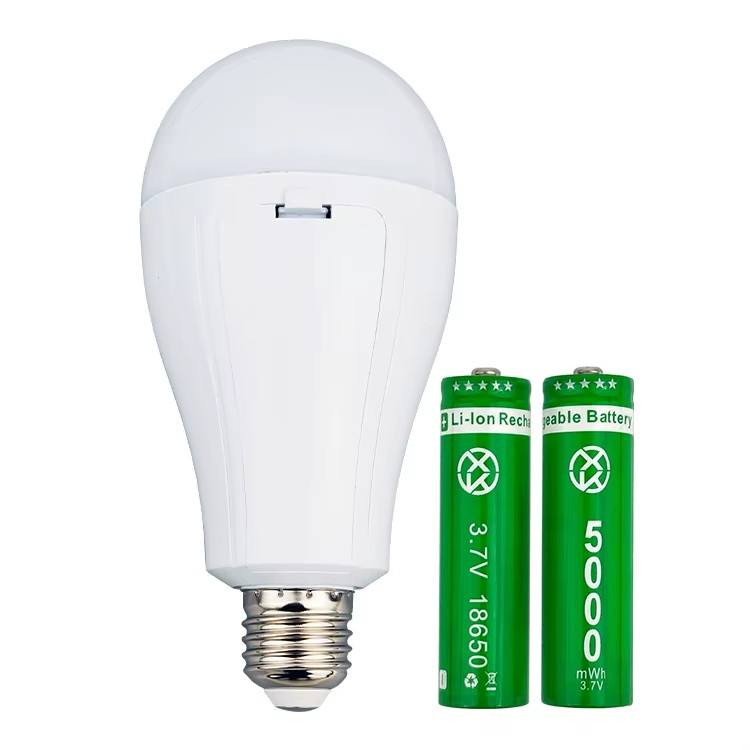  E27 Charging Emerg Bulb Portable Led Lamp 20w Rechargeable Light Bulb With Removable Battery Li-Ion