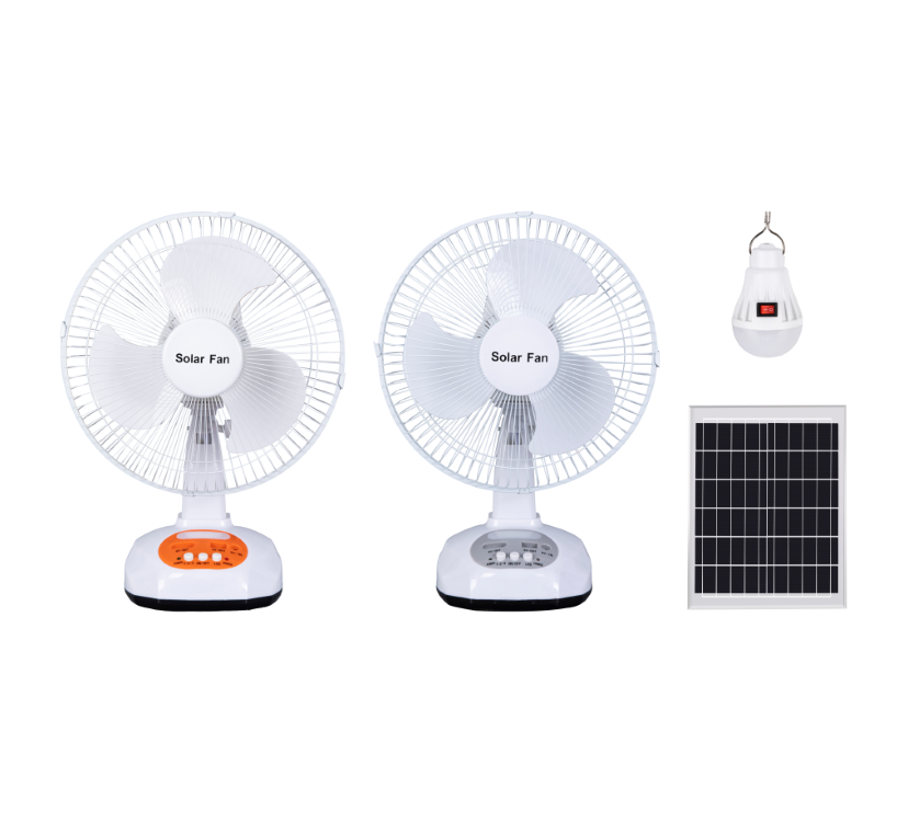 Multifunctional 16 Inch 18 Inch 12V Chargeable Solar Powered Floor Fan with Solar Panel Battery Lamp