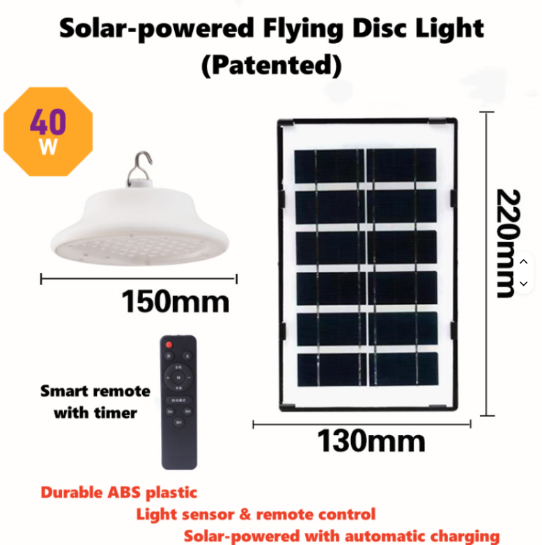 Solar Ceiling Light Chandelier Outdoor Solar Lights Constant Working Lamp Extended Cable Charge Separate