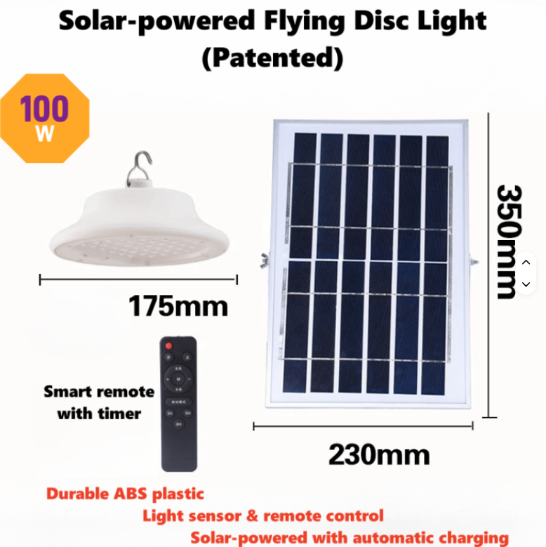 Solar Ceiling Light Chandelier Outdoor Solar Lights Constant Working Lamp Extended Cable Charge Separate