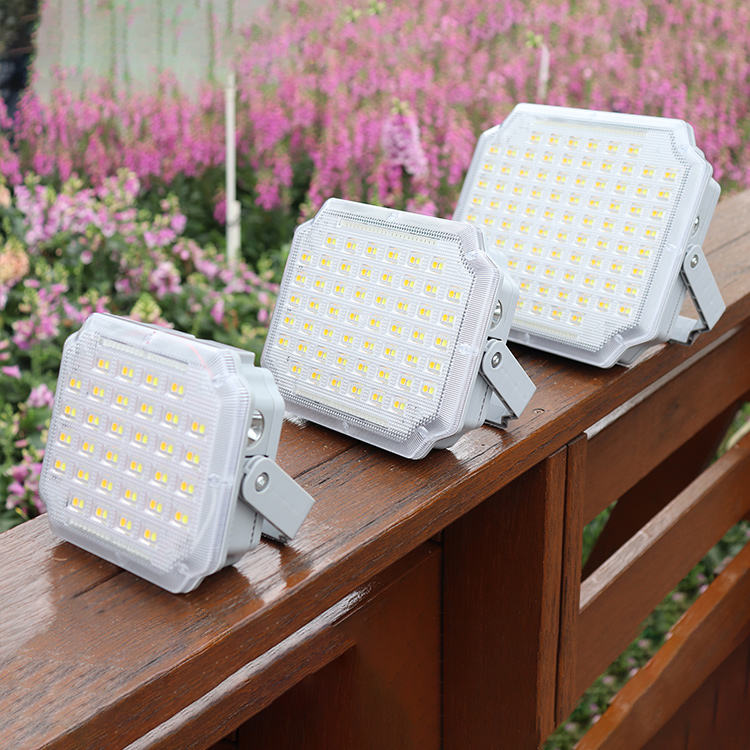 Solar split floodlight