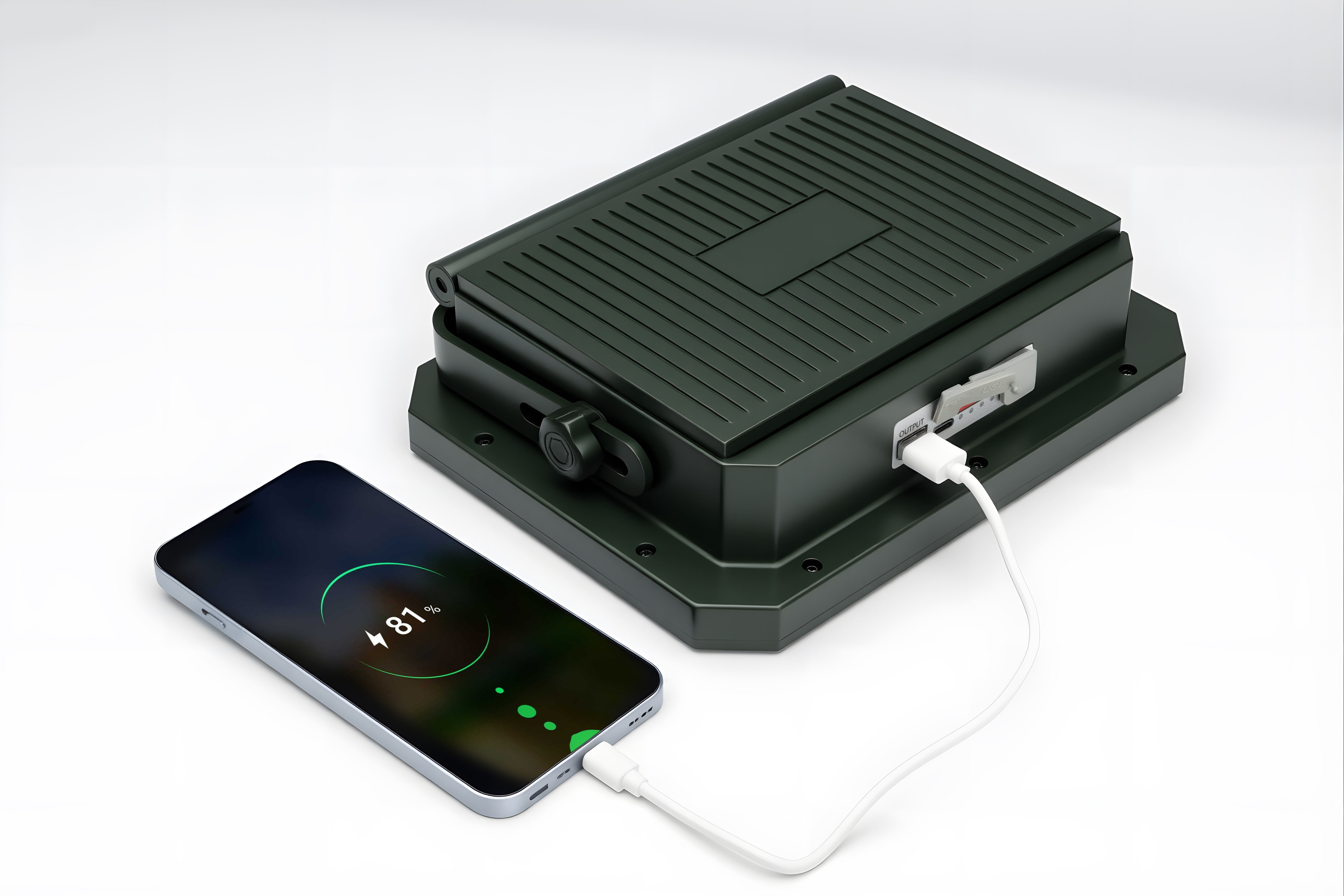 Solar split floodlight